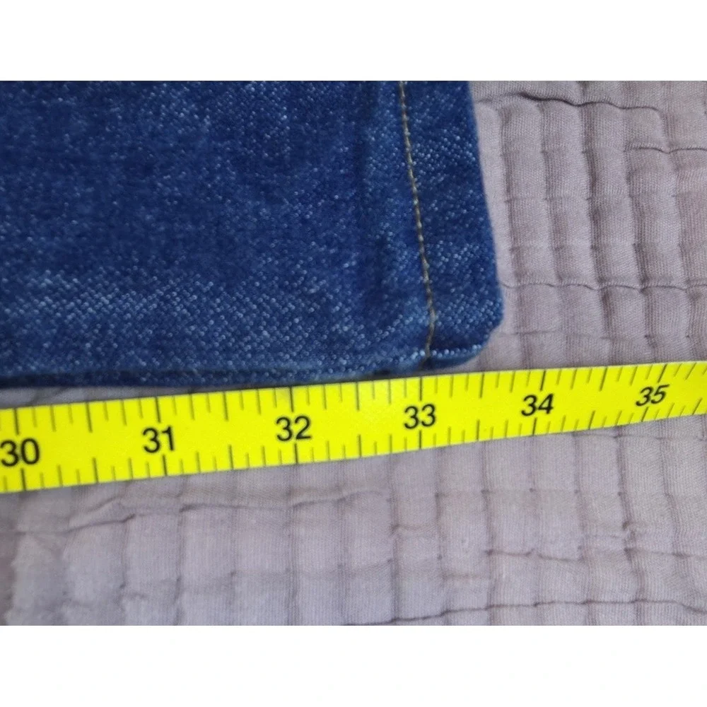 Wrangler Cowboy Cut Men's Straight Leg Dark Wash Denim Jeans Regular Fit 38x33.5